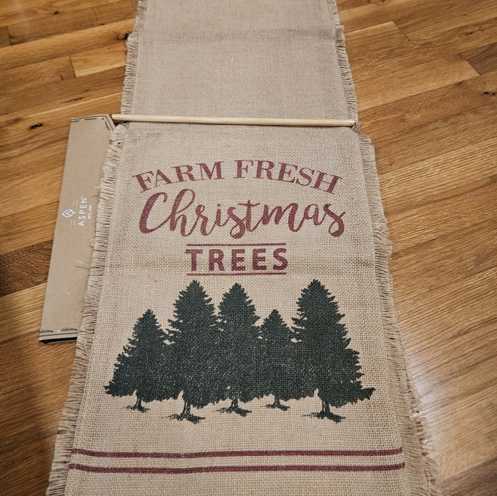 Burlap table runner